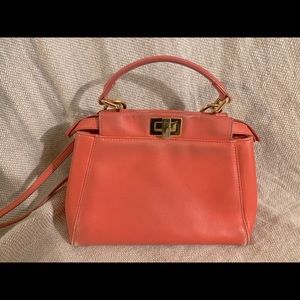 Fendi rare pink PEEKABOO ICONIC MINI